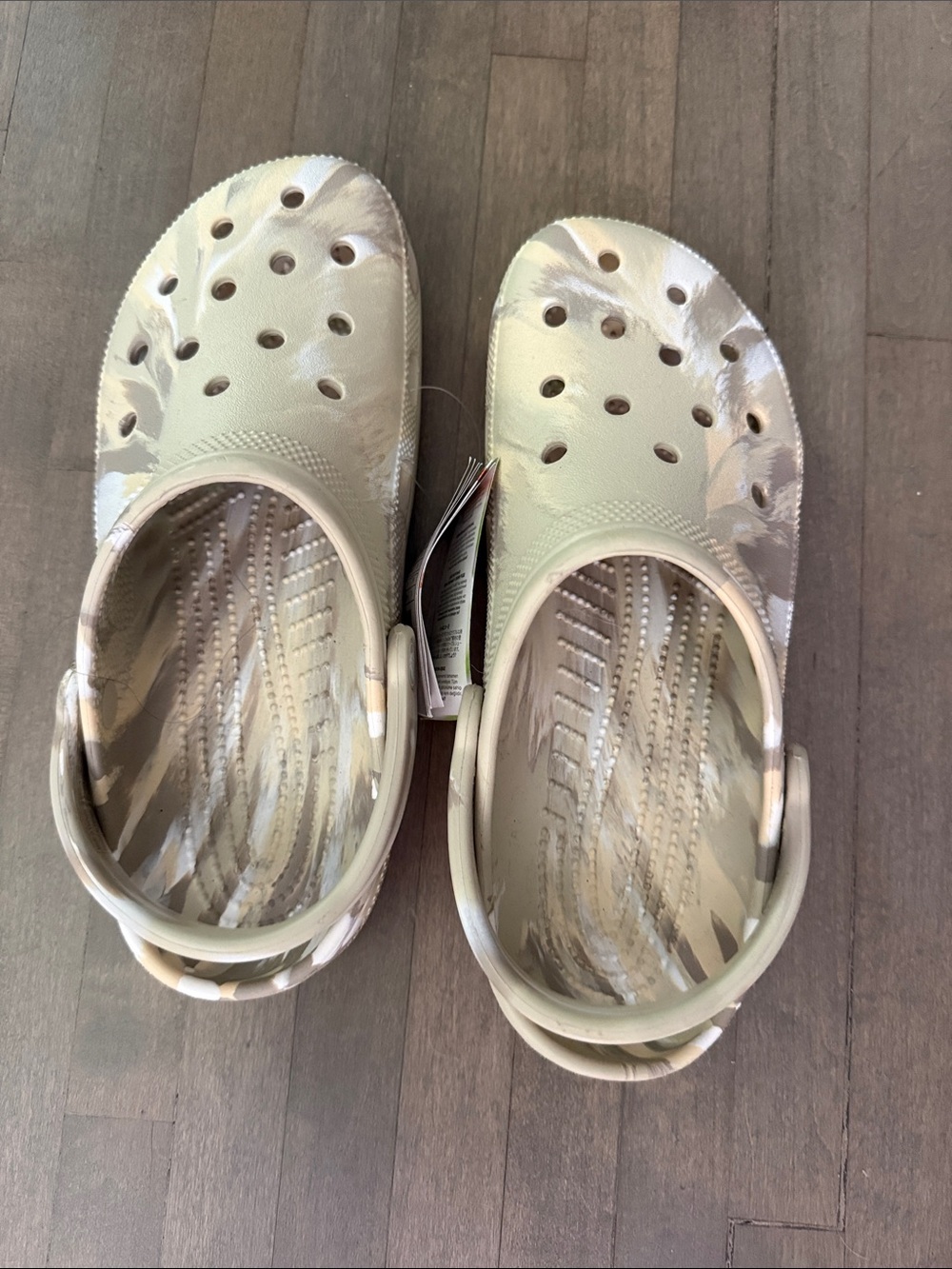 CROCS Beige Camouflage men size 8 women size 10